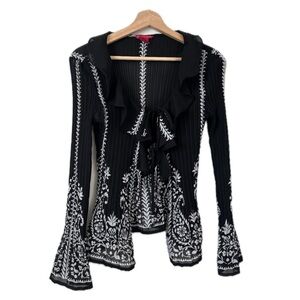 Vintage Y2K floral tied blouse. Size: S.